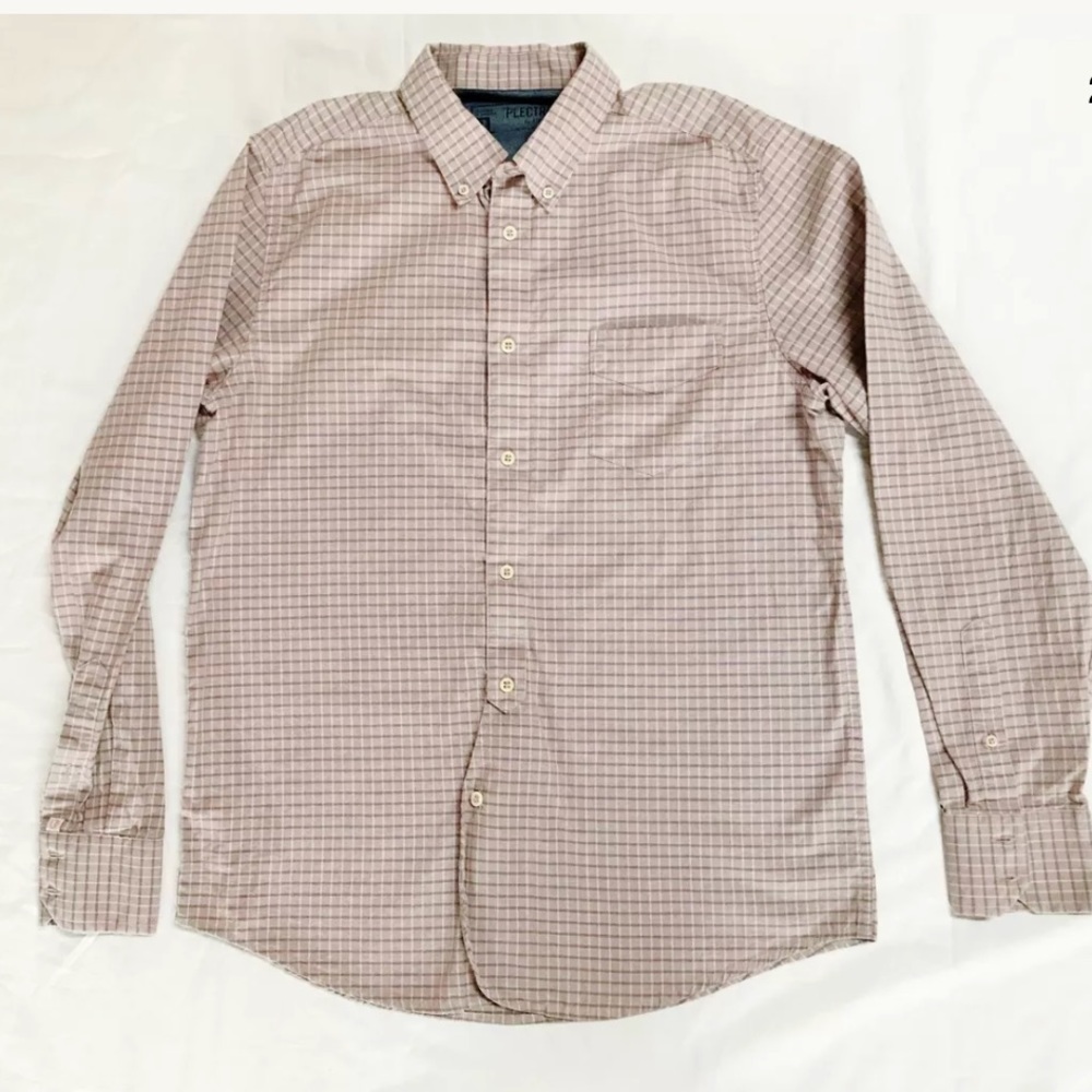 Ben Sherman Plectrum Shirt Cotton L White Sand - Picture 2 of 4